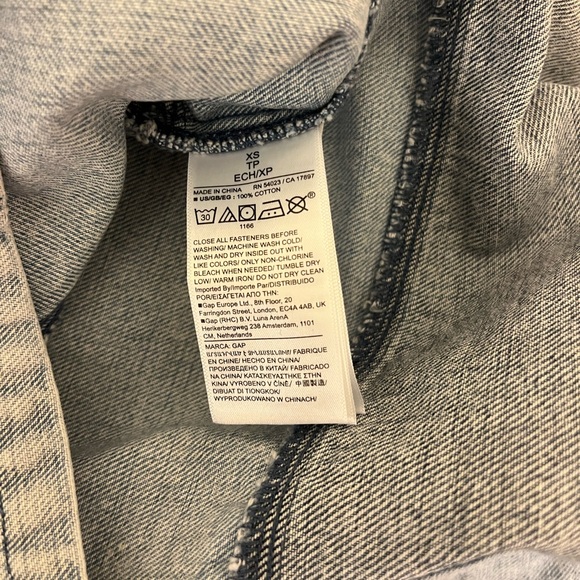 Gap Dress - Women's XS Extra Small Denim Blue Jean - Patchwork Sundress Mini - Picture 8 of 10